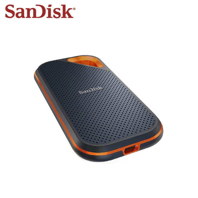 Disque dur ssd externe portable sandisk extreme pro 2 to noir et