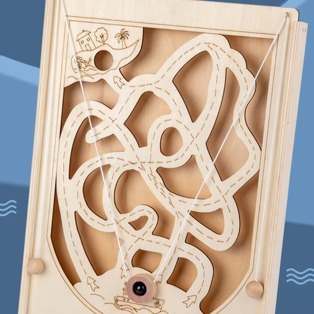 Parent-child Toy Maze Game Wooden Labyrinth Ideal As Birthday Gifts Boys Girls Hand Quick Catcher Game Toy Wooden Toy 5