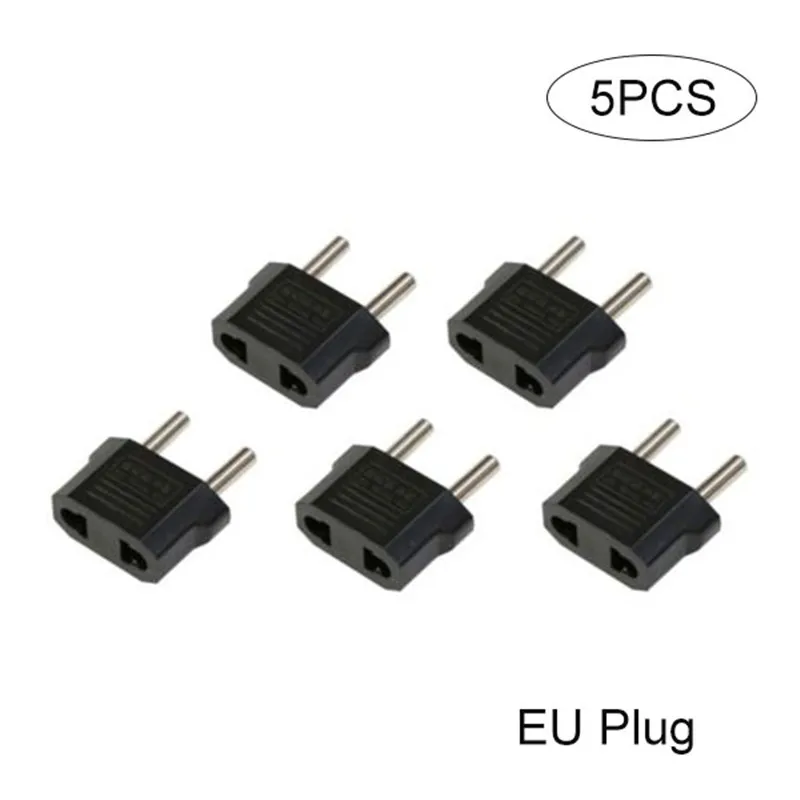 5Pcs 110V to 220V Conversion Adapter Plugs Travel Adapter Converter Electric US Plug Converter Power Sockets AC Outlet