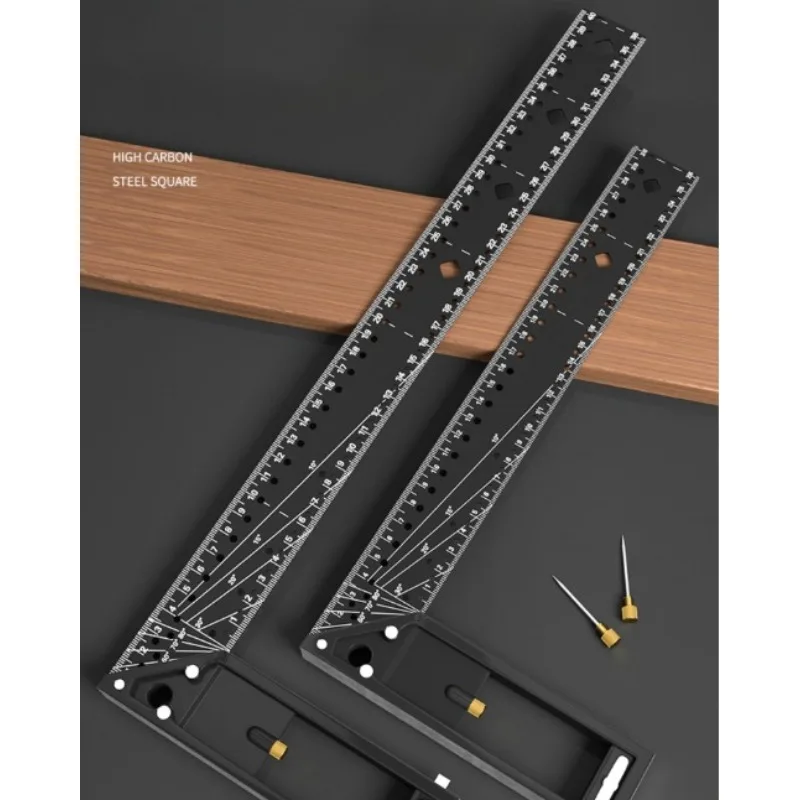 

90 ° Multifunctional Right Angle Ruler Carpentry Specific High Precision Industrial Grade Position Marking Thicken Angle Ruler