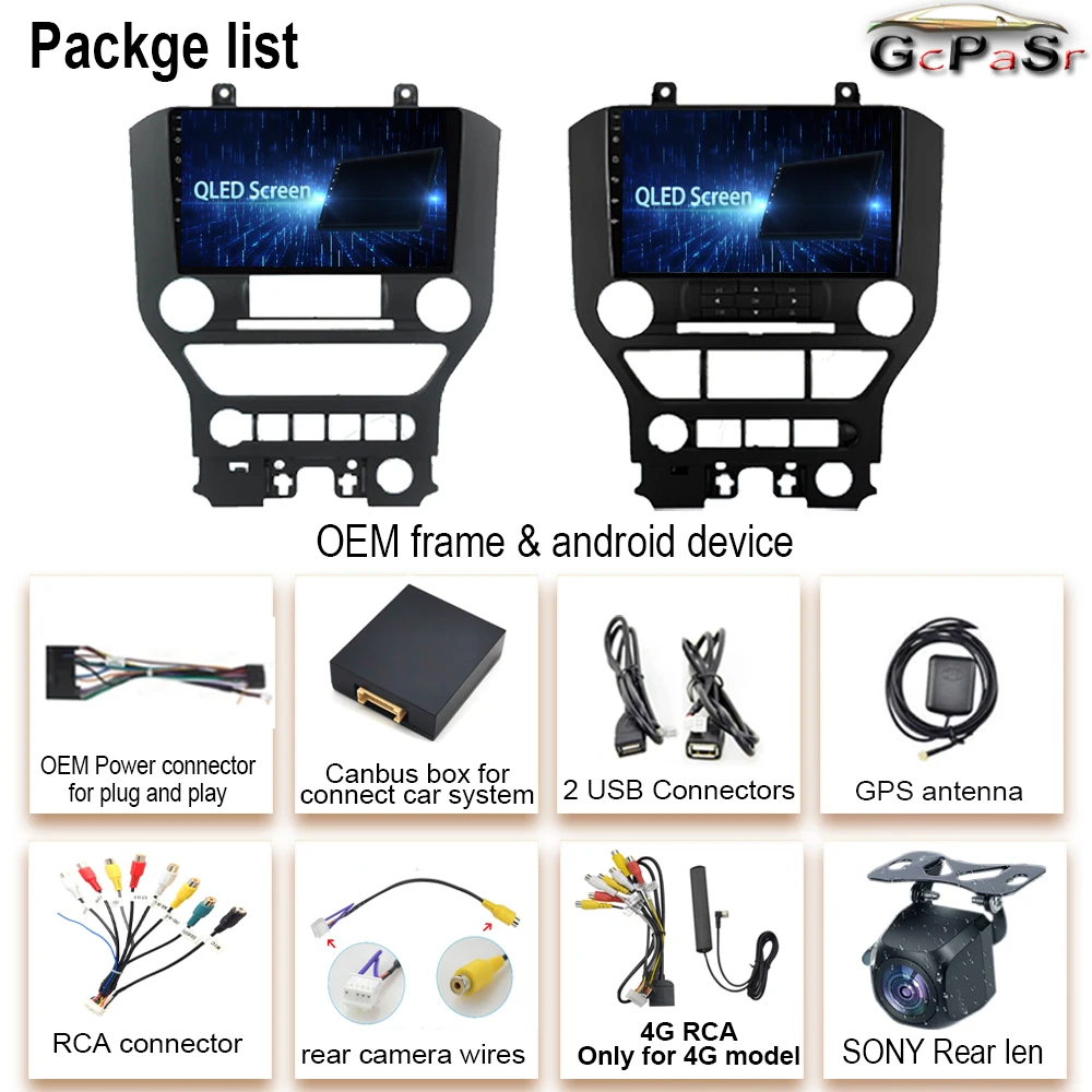 フォードマスタング純正オーディオモニターコントロールパネルセット