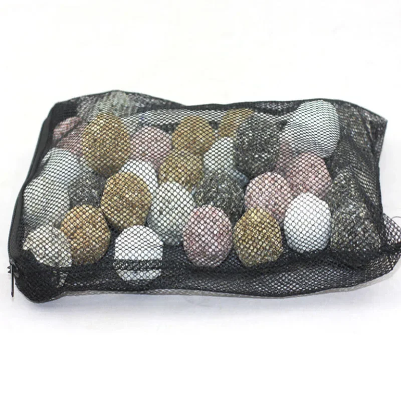 10Pcs Filter Net Tasche Mesh Tasche Akquarium Teich Für Bio Ball Carbon Medien Ammoniak Aquarium Aquarium Isolation Tasche weiß Schwarz – Detail 10