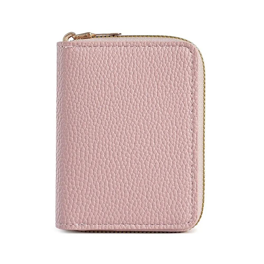 Stilvolle Damen-Geldbörse mit Kartenhalter, doppellagiger Reißverschluss, multifunktional, kompaktes Design für Karten und Bargeld, kleiner tragbarer Organizer – Detail 5