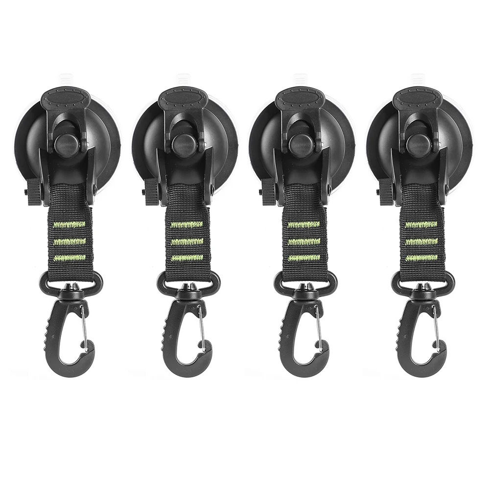 

4pcs Outdoor Suction Cup Anchor Securing Hook Tie Down Camping Tarp As Car Side Awning Pool Tarps Tents Securing Hook Universal