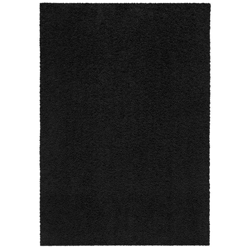 

Mainstays Traditional Solid Black Shag Indoor Area Rug, 5' x 7'