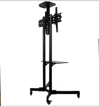 عربة تلفزيون قابلة للإزالة عربة تلفزيون متنقلة حامل تلفزيون أرضي عالمي مع عجلات - Image 2