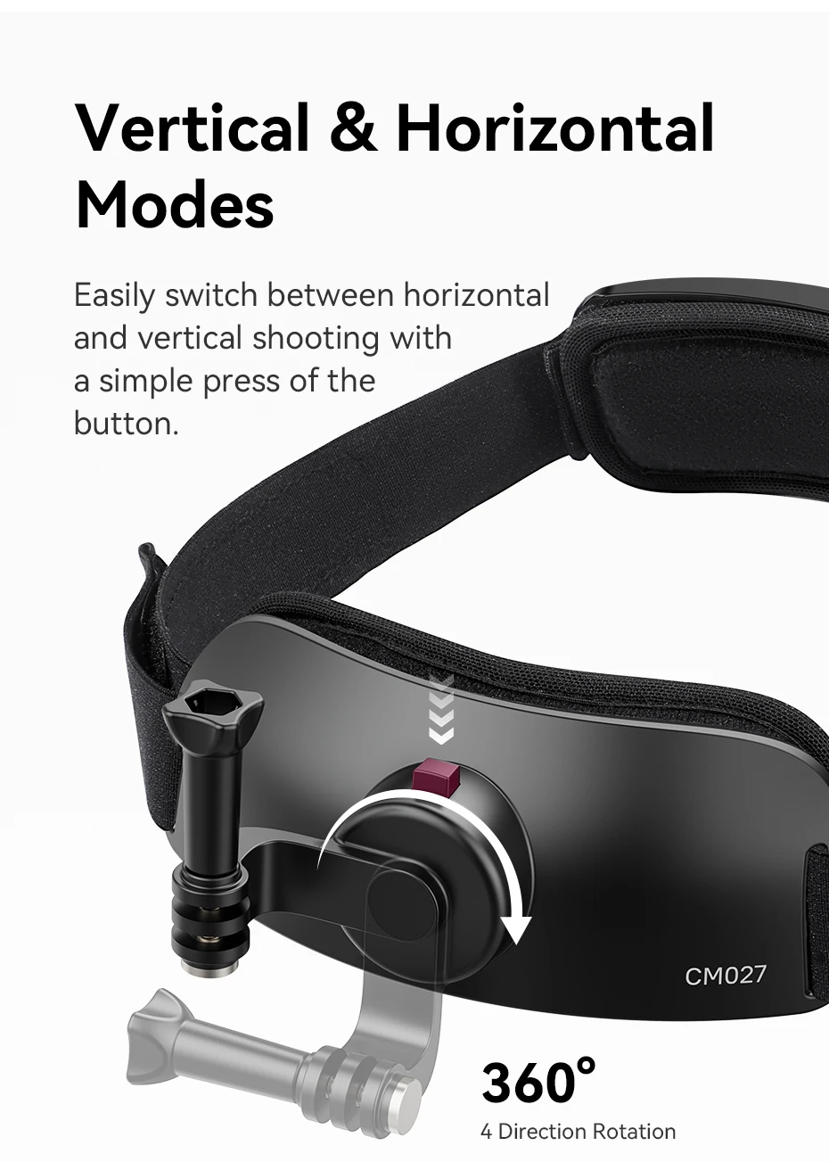 Ulanzi CM027 Head Strap Action Camera Mount Mobile Phone with 360 Rotation Mount