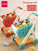 41pcs Simulated Fruit Snacks Kids Big Shopping Cart Play House Pretend Shopping With Children's Cart In Supermarket Role Playing 1