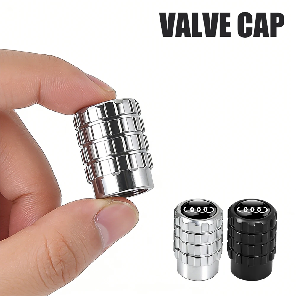 4pcs Premium Metal Wheel Tire Valve Air Stem Cap Covers