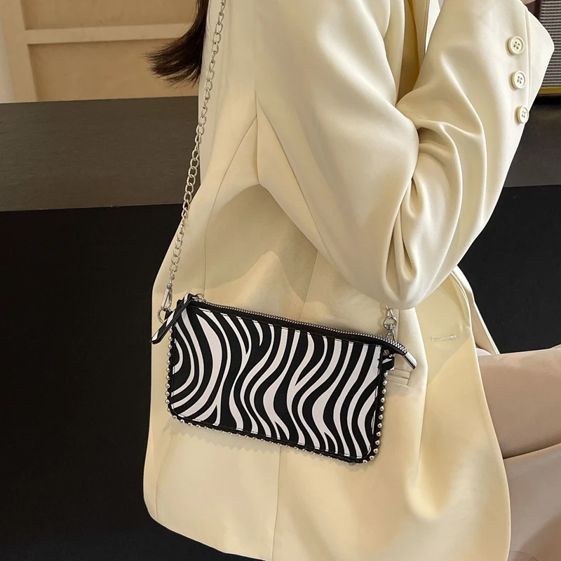 Borsa A Tracolla Per Donna Con Stampa Leopardo Marrone, Portafoglio In Pelle PU Con Tracolla Regolabile, Piccola Messenger Per Cellulare
