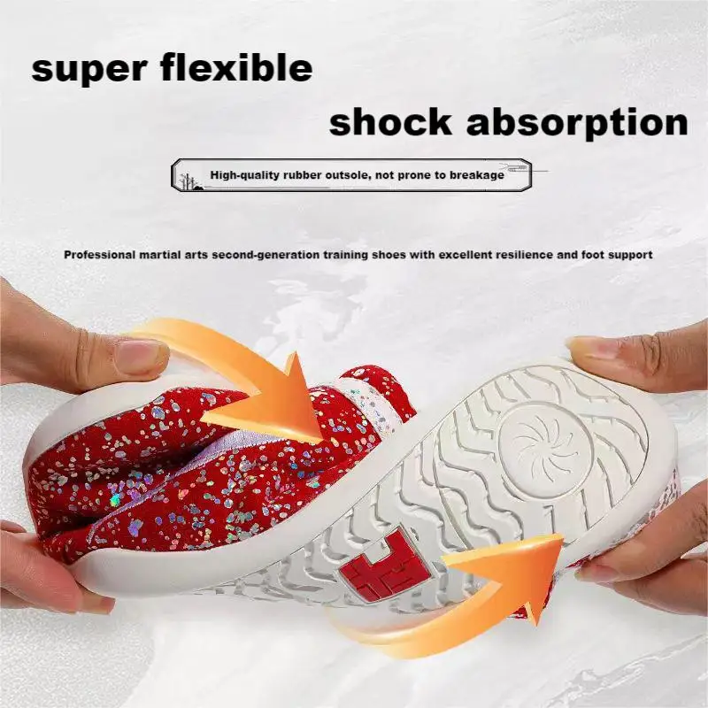 WYTR Kung Fu Wushu Martial Arts practise shoes professional use four colors and white rubber outsole customization available