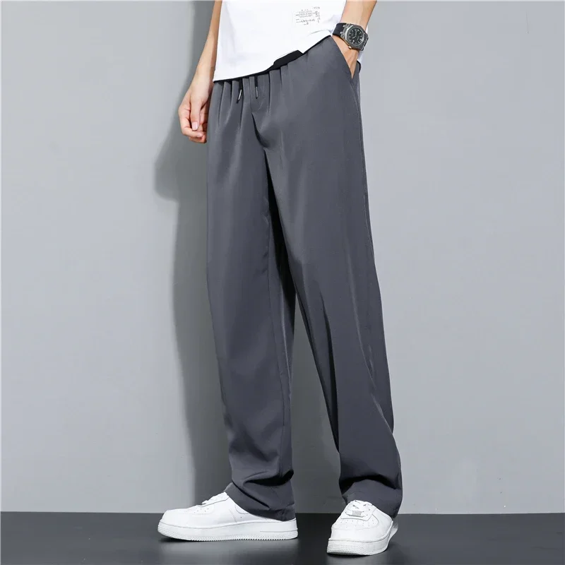 

Solid Fashion 2023 Trousers Linen Shorts Pants Casual Cotton Straight Summer Men's Streetwear Color Breathable Loose