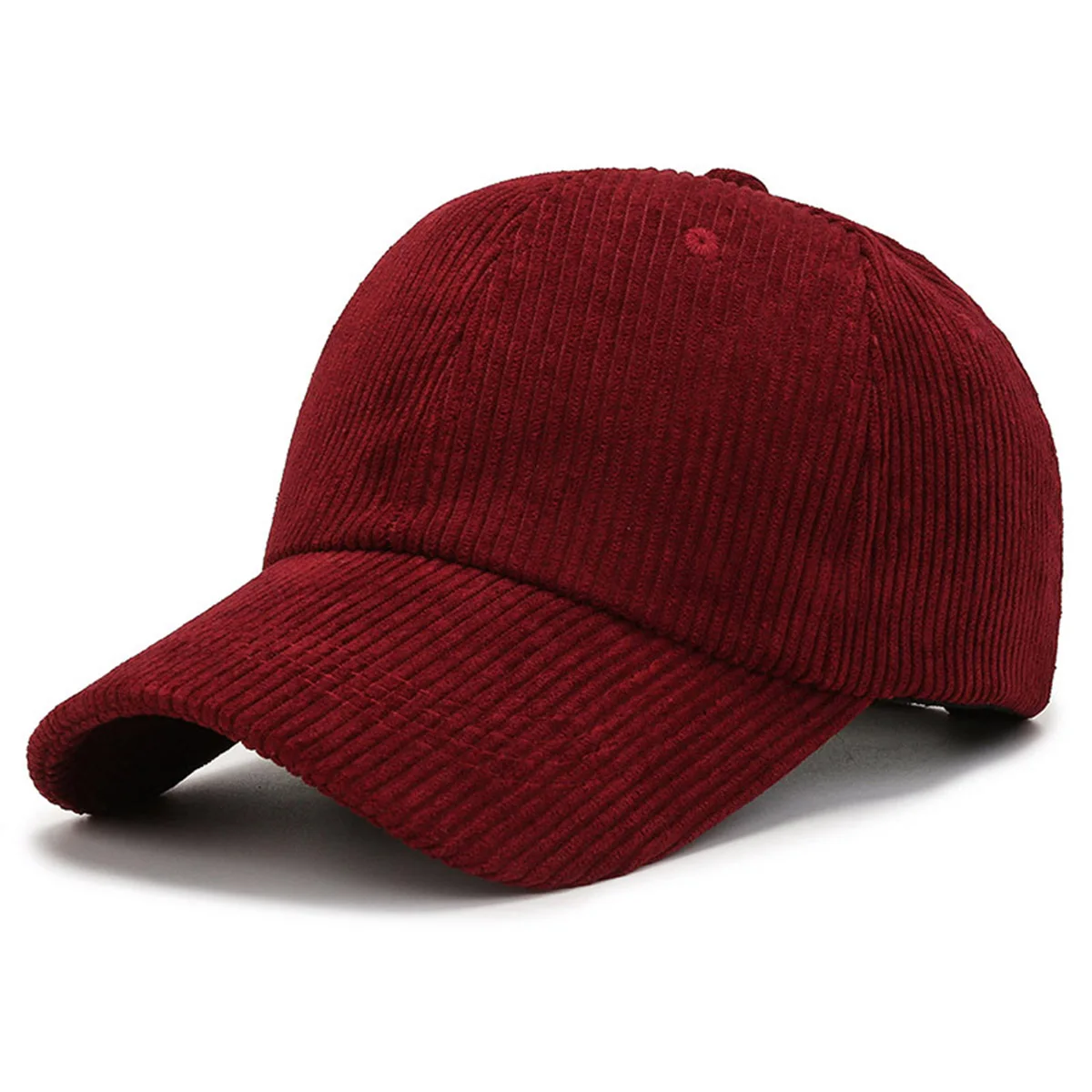 Mode Wildleder Baseball Cap Männer und Frauen Herbst und Winter Solide Retro Cord Hut Hip Hop Hut Unisex Straße Einstellbare Sonnenhut – Detail 11