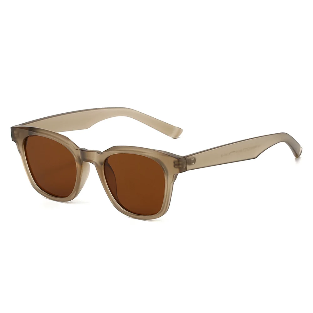 Retro klassische quadratische Sonnenbrille Damen Herren Unisex Casual Travel TR90 Sonnenschutz Jelly Color Brillen