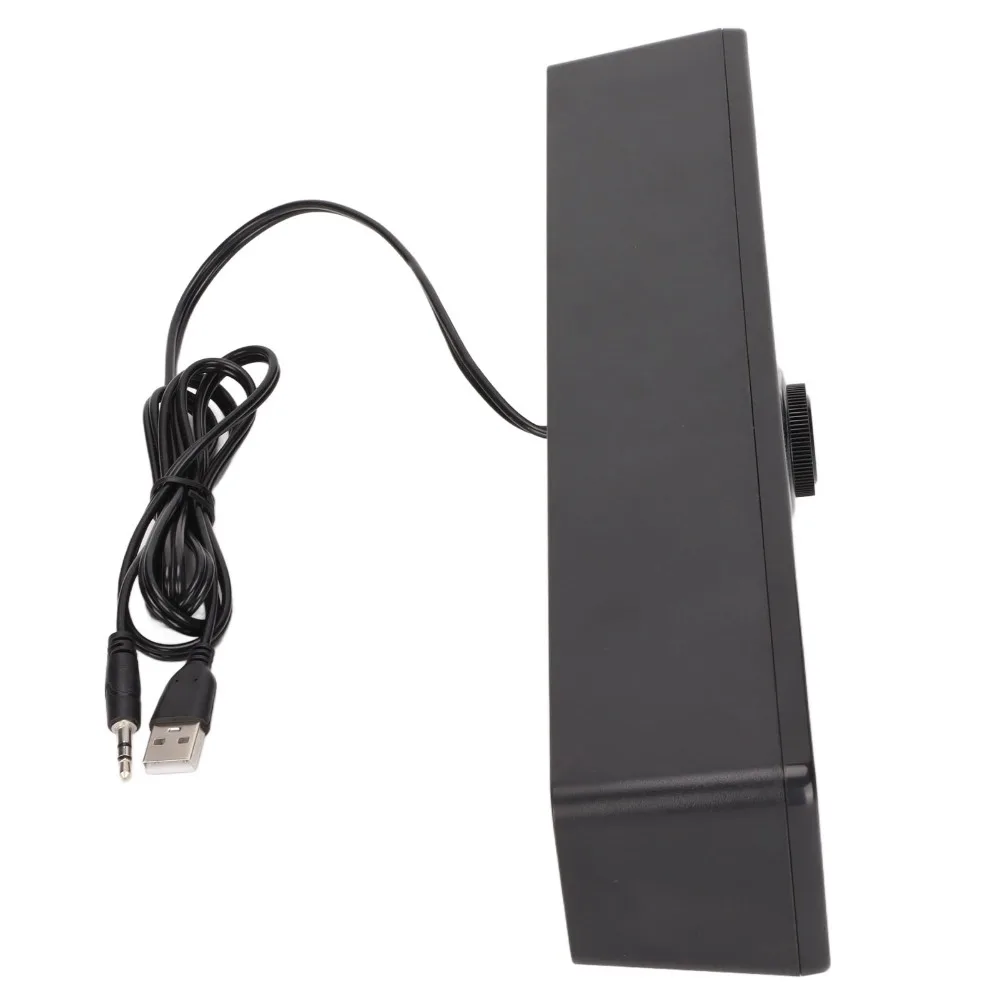 3.5mm 입력 컴퓨터 스피커(볼륨 조절 기능 포함) 플러그 앤 플레이 더블 혼 USB 전원 공급 유선 연결 PC 사용