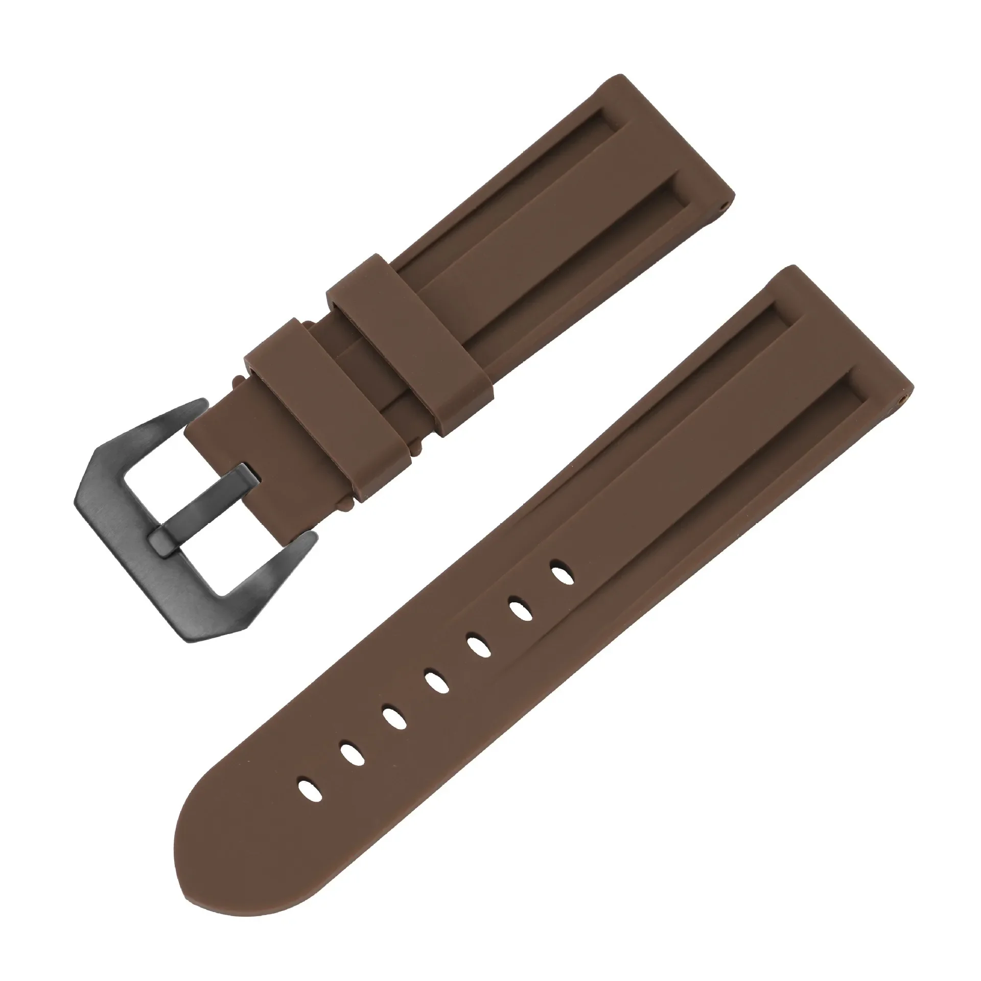 Premium Silicone Sport Watch Band - Waterproof Rubber Strap