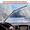 Car Wiper For Top Lock Push Buttom Arm Windshield Wipers Blades Universal Soft Rubber Frameless Bracketless 13" to 28" 24" 26" 5