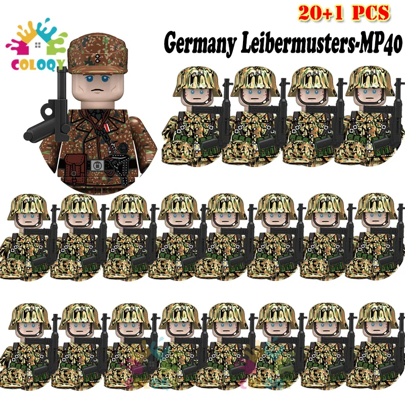 Kinderspielzeug 21 Stück/Set WW2 N001-N095 Offiziere Soldaten Bausteine US Sowjetische UK Mini-Actionfiguren für Kinder Geburtstagsgeschenke – Detail 3