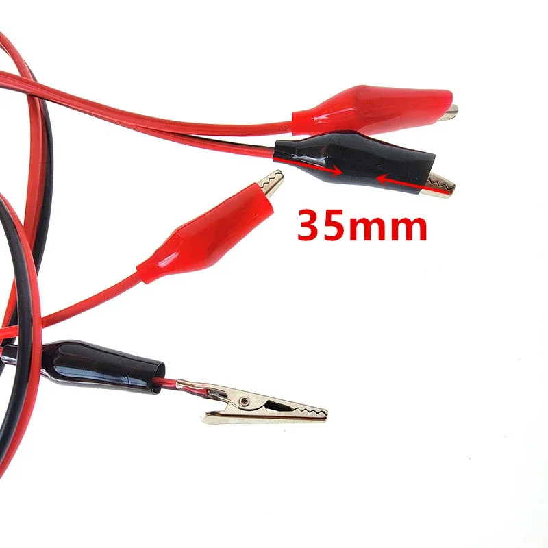Alligator Cilp To Alligator Cilp Test Cable Lead Jumper Wire Crocodile Clip DIY Power Supply Double Headed Crocodile Clip Thread