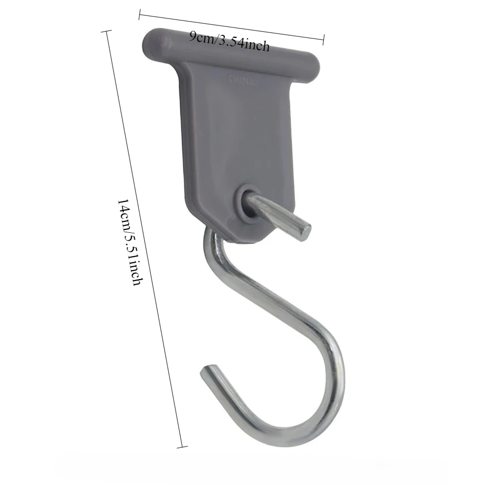 8Pcs RV Awning Light Clip Steel Lights Camping Awning Hangers Clothes Party Lights Hanger RV Caravan Camper Accessories