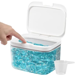 Enhanced Laundry Pod Organizer with Auto Pop - Up Lid - Large Capacity Sealed Storage (2.8L)