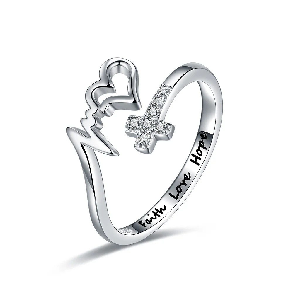 Buy SILBERRY 925 Sterling Silver Forever Love Ring for Womens and Girls for  Women Online in India