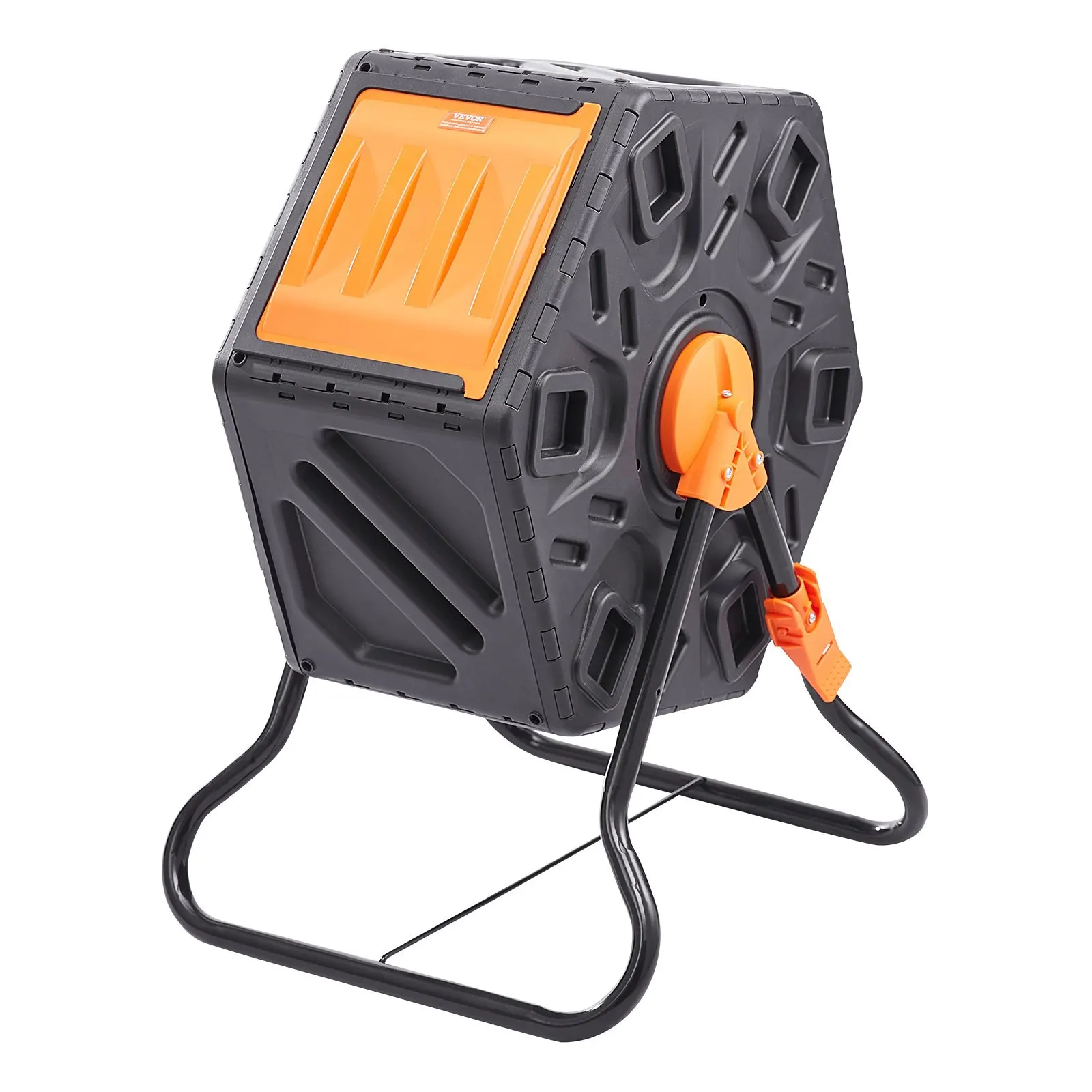 Rotierender Gartenkomposter 70 L 360° Drehbarer Kompostbehälter ° PP- und BPA-freier Stahlbehälter mit 20 kg Fassungsvermögen, Einzelkammer für Kompost – Detail 1
