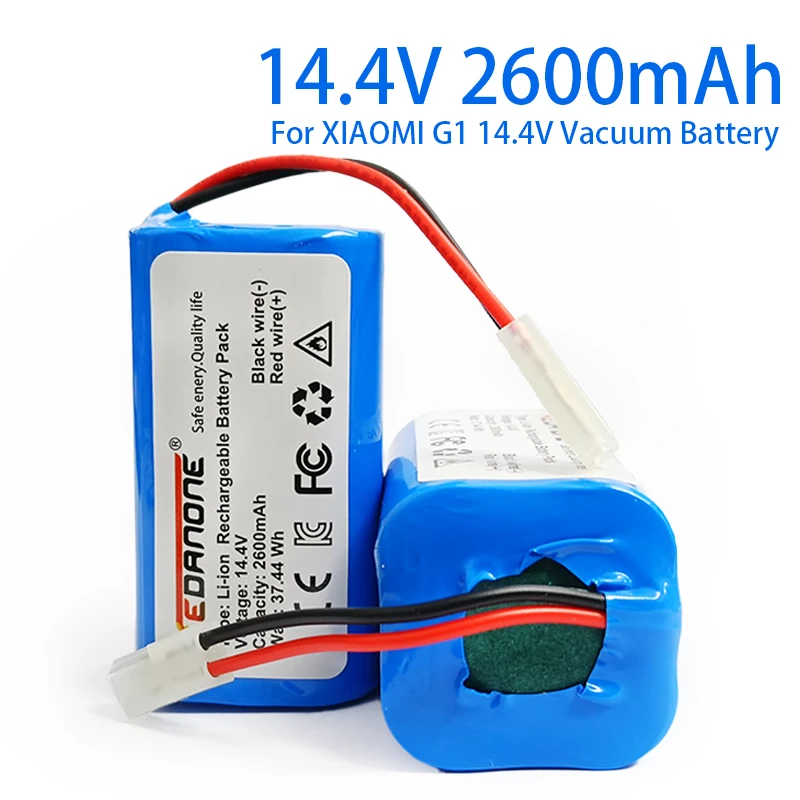 

New 14.4V 2600mAh Lithium Ion Battery Pack,for Xiaomi G1 Vacuum Cleaner Must MJSTG1 Robot Vacuum Cleaner 18650 Battery