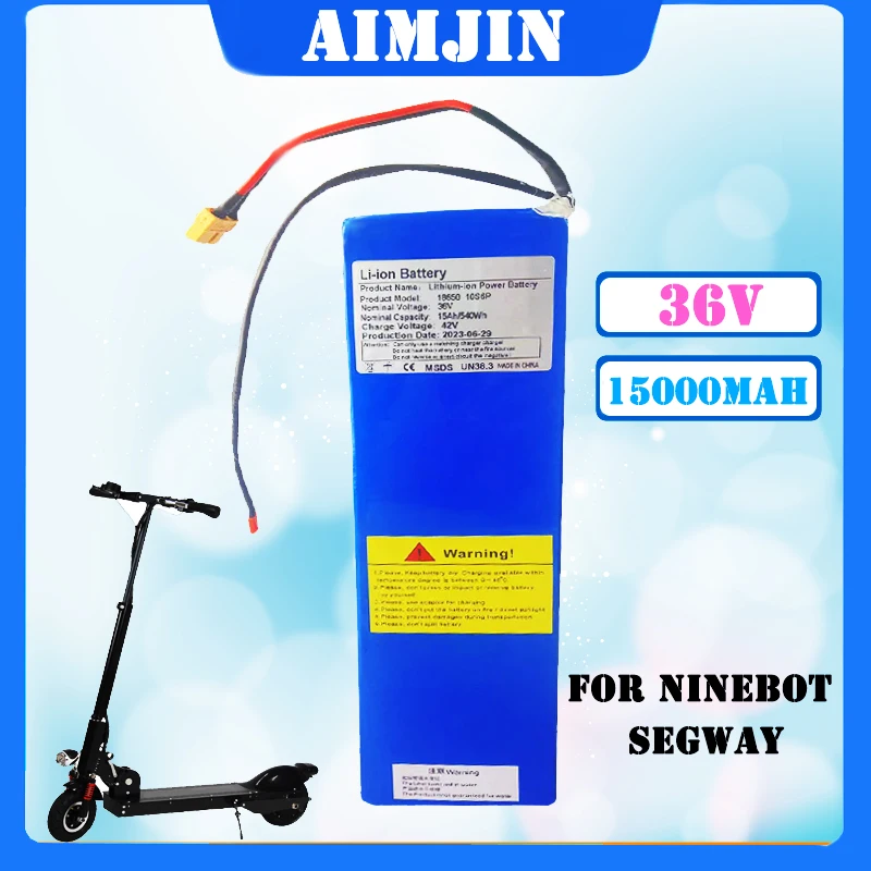 36V 15000Mah 18650 Litio 10 S6P 540W Per Ninebot Segway G30 Scooter Elettrico Batteria Speciale