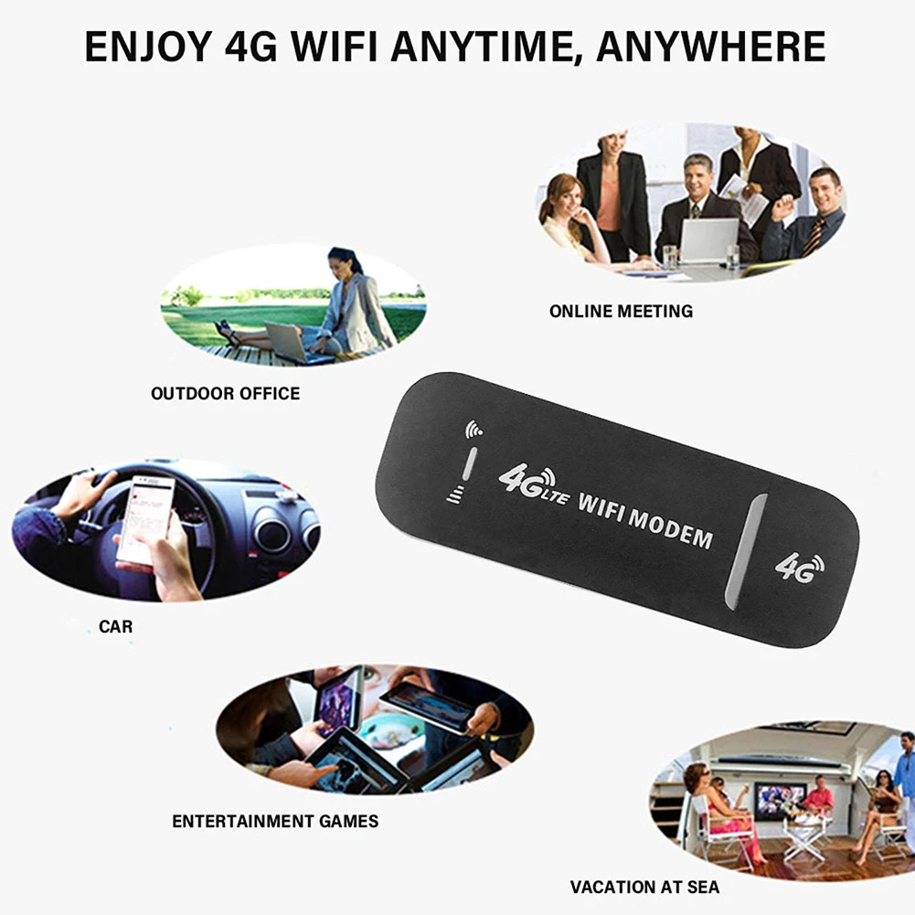 150Mbps Mini USB Wifi Adapter Wifi Network Card 4G LTE USB Modem Dongle USB Adapter Hotspot Router for PC Desktop Laptop