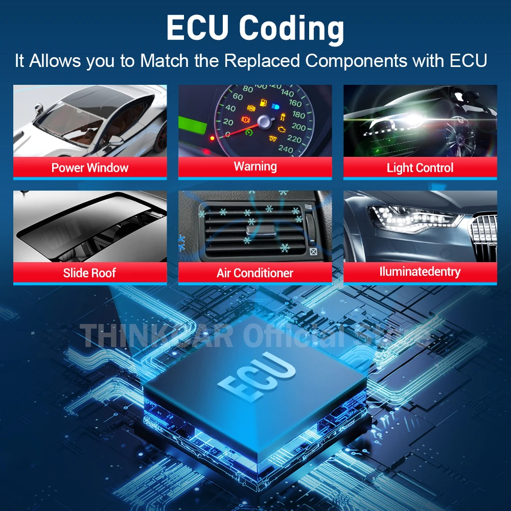 2026 Thinkcar ThinkDiag 2 ALL Software Canfd protocol 15 Reset Service OBD2 Diagnostic Tool bI Directiona ECU Coding 1 Year Free