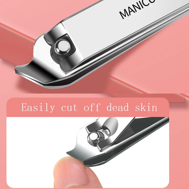 Portable Sharp Nail Clippers Set with Plastic Box, Manicure Pedicure Tools, Nail Cutter Ear Pick Eyebrow Scissors, Family Gifts 5