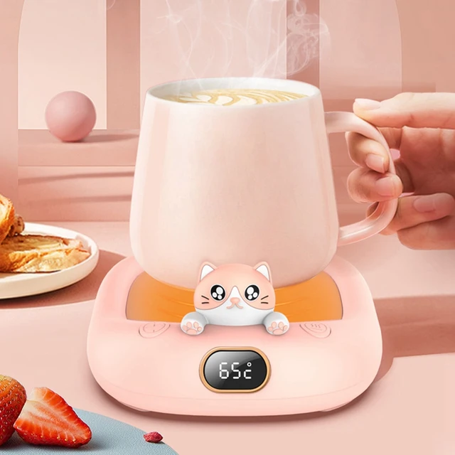 Coffee Warmer For Desk With Mug Set Cup Warmer Cute Cat Mug Set Smart Coffee  Mug Warmer Coffee Cup Warmer Beverage Coffee Mug - AliExpress