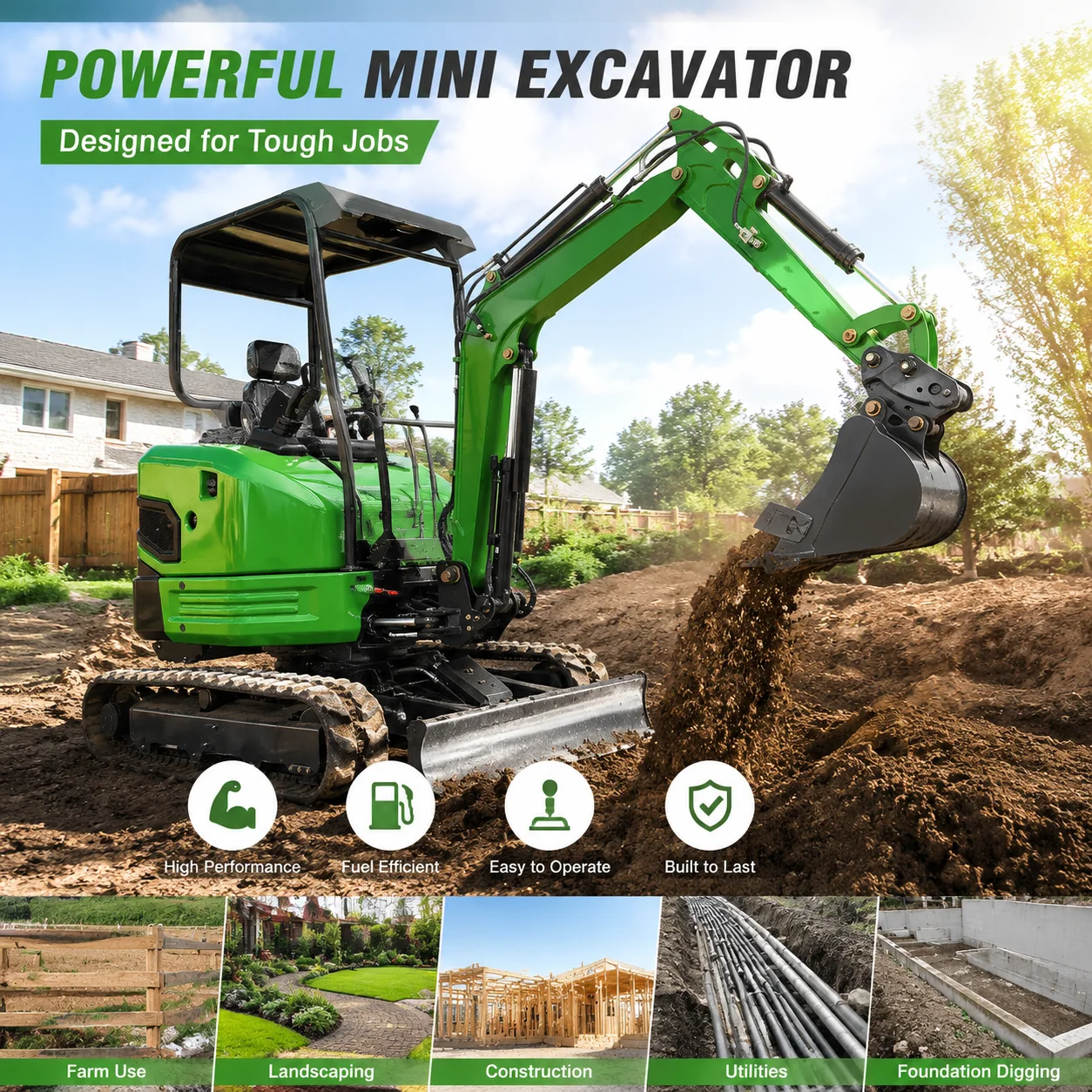 Mehrere Modelle, robuste Konstruktion, CE-zertifiziert, Preise für Mini-Bagger, Mini-Raupenbagger