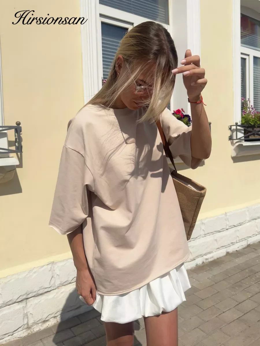 Oversized Cotton Pink Tee 5