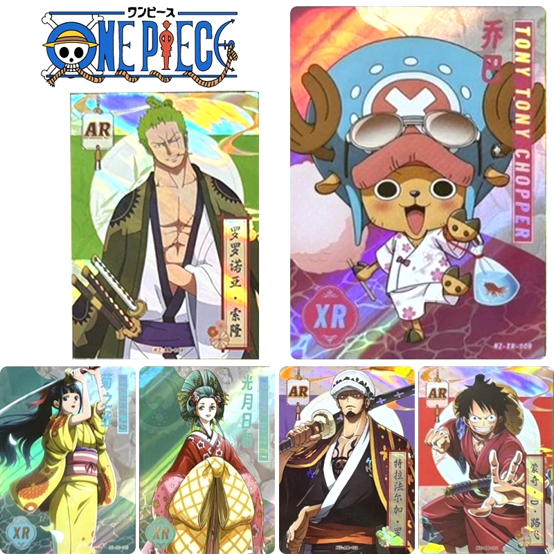 Kano Ar Xr Card One Piece Sanji Roronoa Zoro Monkey D. Rufy Rare Bronzing Collection Card Christmas Birthday Gift Game Toys