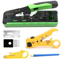 2023 New CAT5 CAT6 CAT6A CAT7 CAT8 Crimping Pliers multitool rj45 crimper network tool stripper cutter ethernet cable clamp lan 1