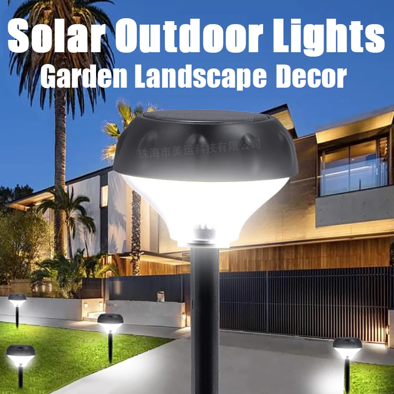 Outdoor Solar Powered Lights LED Waterproof Courtyard Human Sensing Wall Landscape Lamp Park Lawn Floor Flame Christmas Lighting