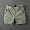 Men's Slim Fit Cotton Shorts Summer Casual Pants Thin Three-quarter Length Loose Thin Style Comfortable Breathable Lightweight