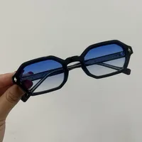 Lunettes de soleil hexagonales vintage pour femmes et hommes, lunettes de soleil de marque de luxe, design populaire, style punk, petite monture, protection UV400 2