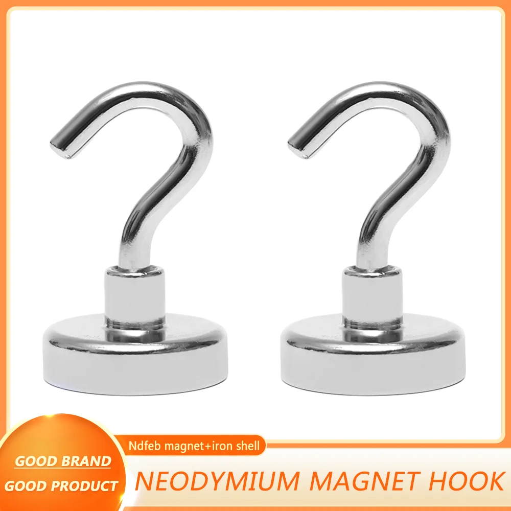 E16 E20 E25 E32 네오디뮴 자석 후크 튼튼한 벽 후크, 홈 주방 바 정리 행거 키 강력한 자석
