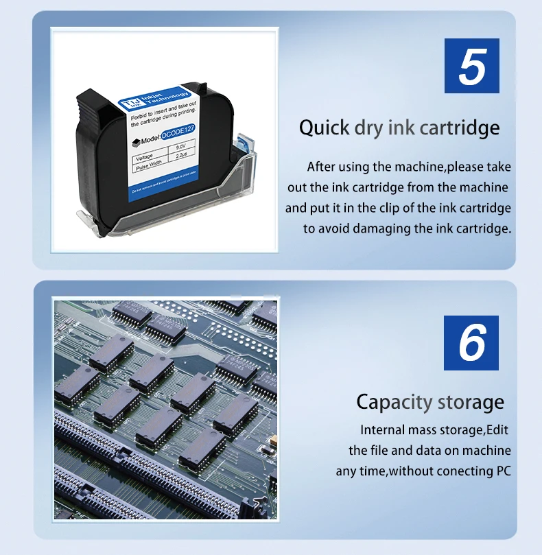 DW-MAX 12.7/25.4mm TIJ Industrial Online Thermal Inkjet Printer Text QR Barcode