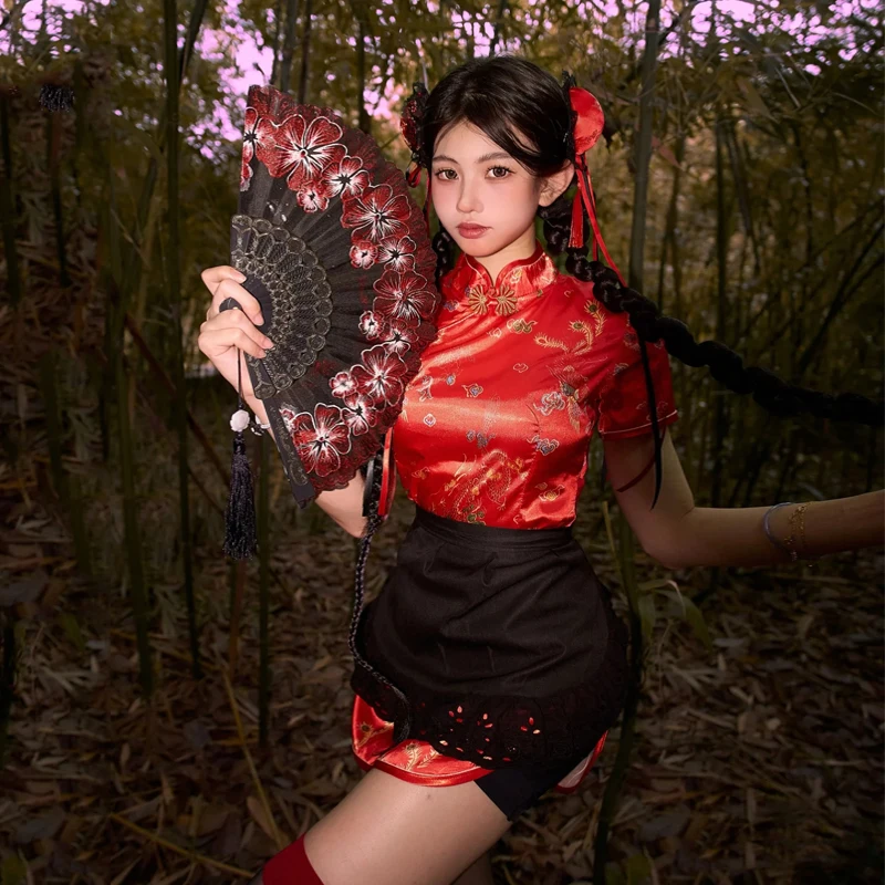 Chinese Dress Chinese Lolita Cosplay Sexy Cheongsam Qipao For Women Traditional Oriental Dresses Anime COS Halloween Costumes Mandarin Dress