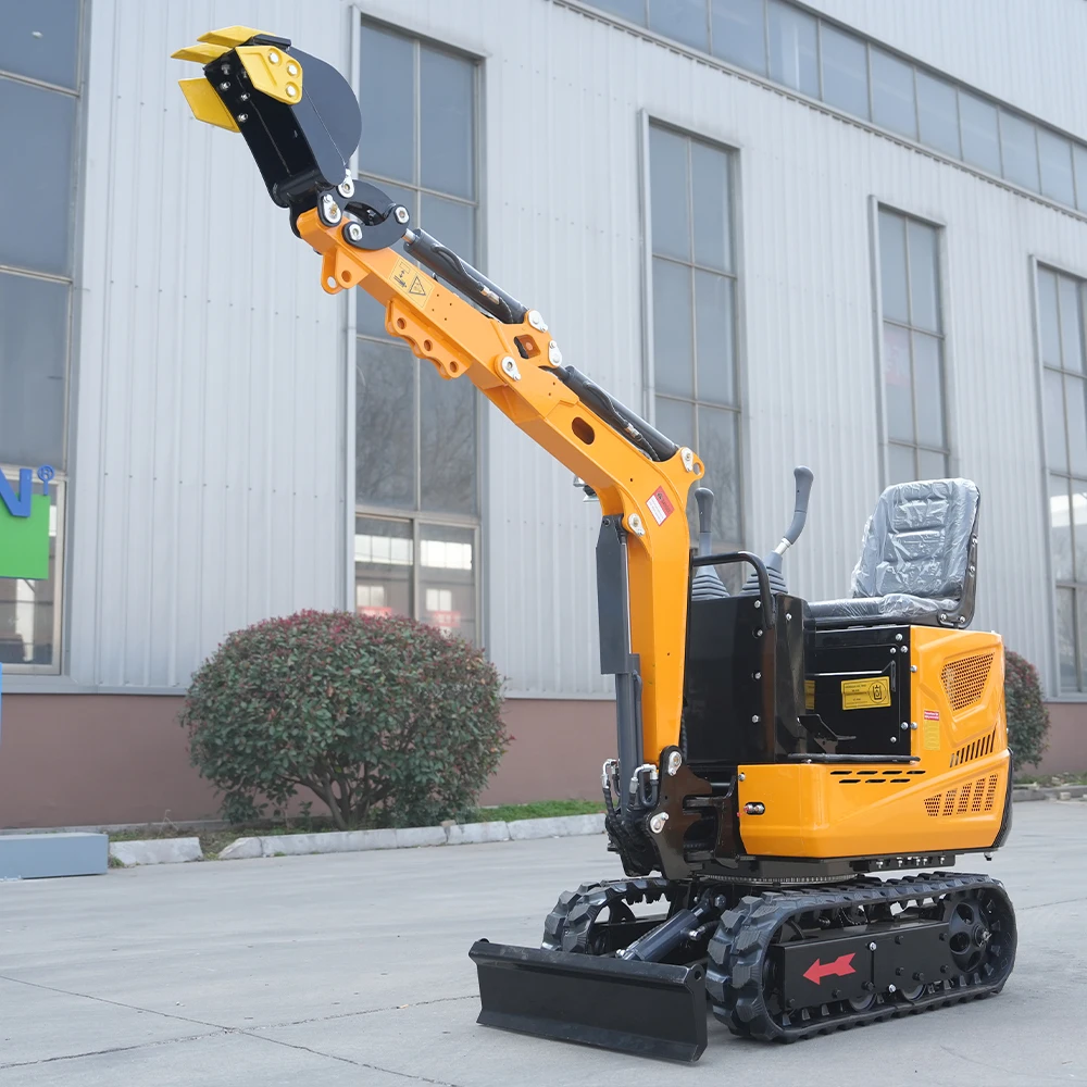 Günstiger 0,6-Tonnen CE EPA Euro 5 Minibagger für Zuhause, hydraulisch angetriebener Mini-Bagger, geländegängiger Dieselmotor, Garten-Mikrobagger
