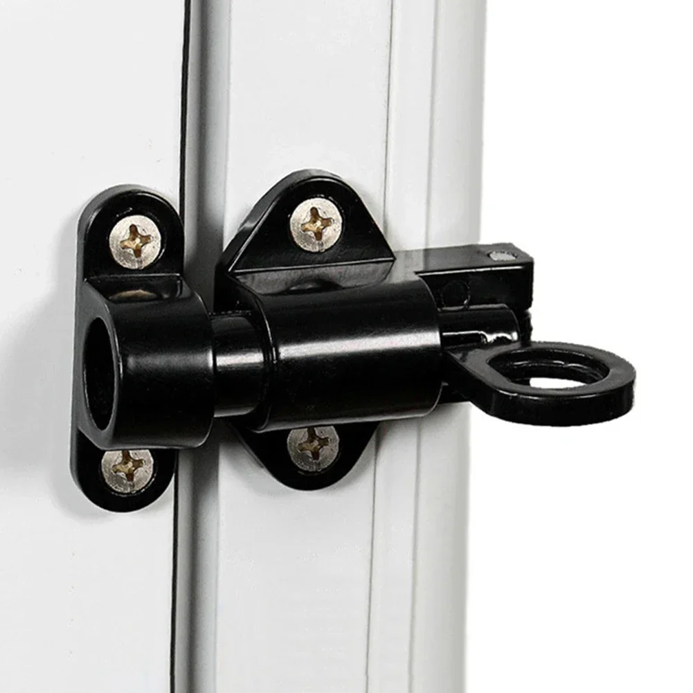 Spring Loaded Window Door Bolt Gate Security Pull Ring Spring Bounce Automatic Latch Gate Lock Hook Self-Closing door latch