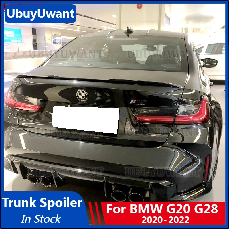 Задний спойлер багажника задний бампер для BMW 3 серии G20 320i 325i 2019 2020 2021 2022 ABS яркие