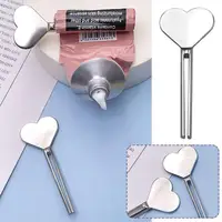 Metal Manual Toothpaste Squeezer Hand Cream Tube Dispenser Roller Heart People Accessories Shaped Circle Tube Bathroom V7o9 2