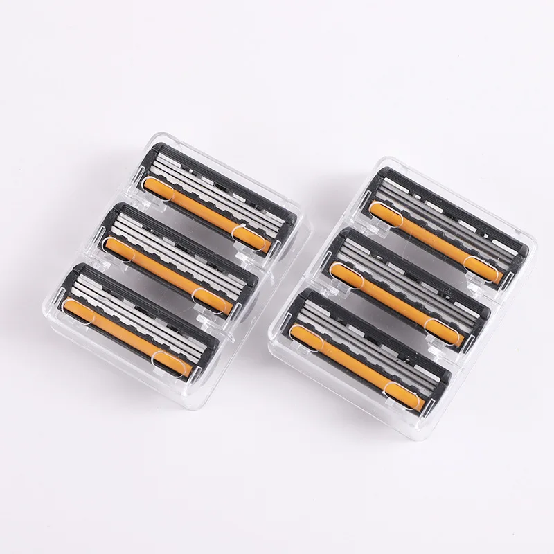 Manual shaver 32pcs Hair Trimmer Three-layer Blade Razor Male Scraper Head