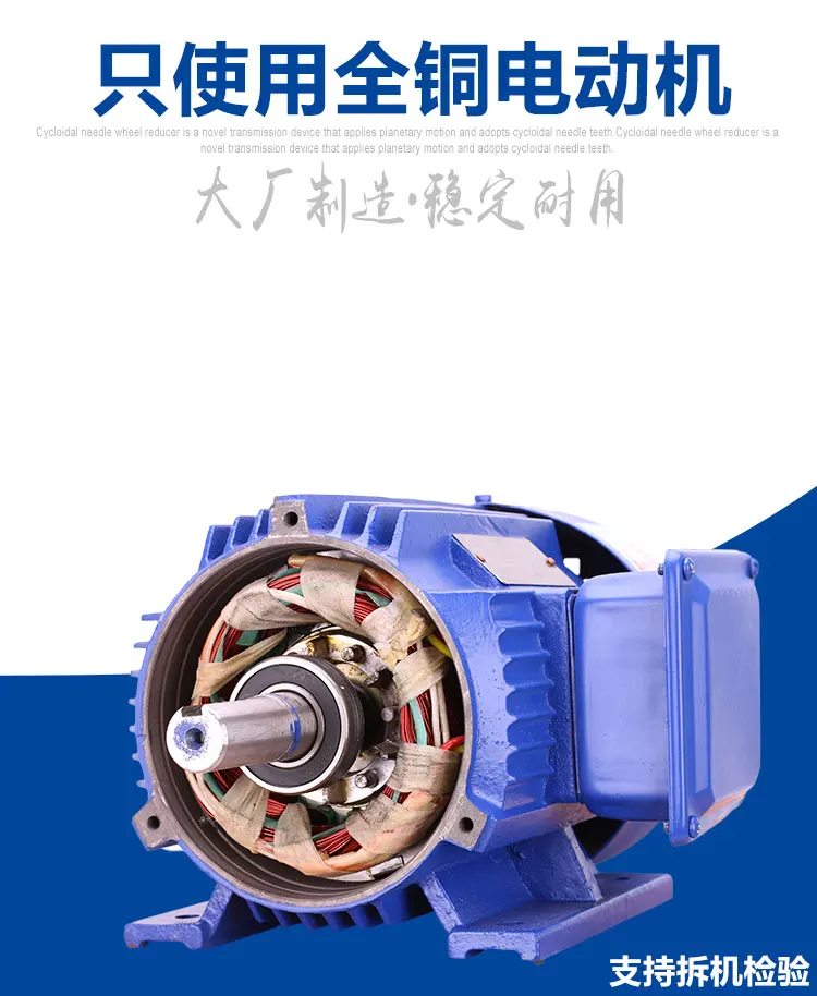 Description Picture 6 of itemBWD cycloid reducer 220v/3-phase 380v stirring and lifting XWD tooth copper core low speed electric motor