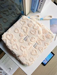 Plush Protective Laptop & Tablet Sleeve - Soft Notebook Storage Bag - 9.7 - 11inch (Beige)